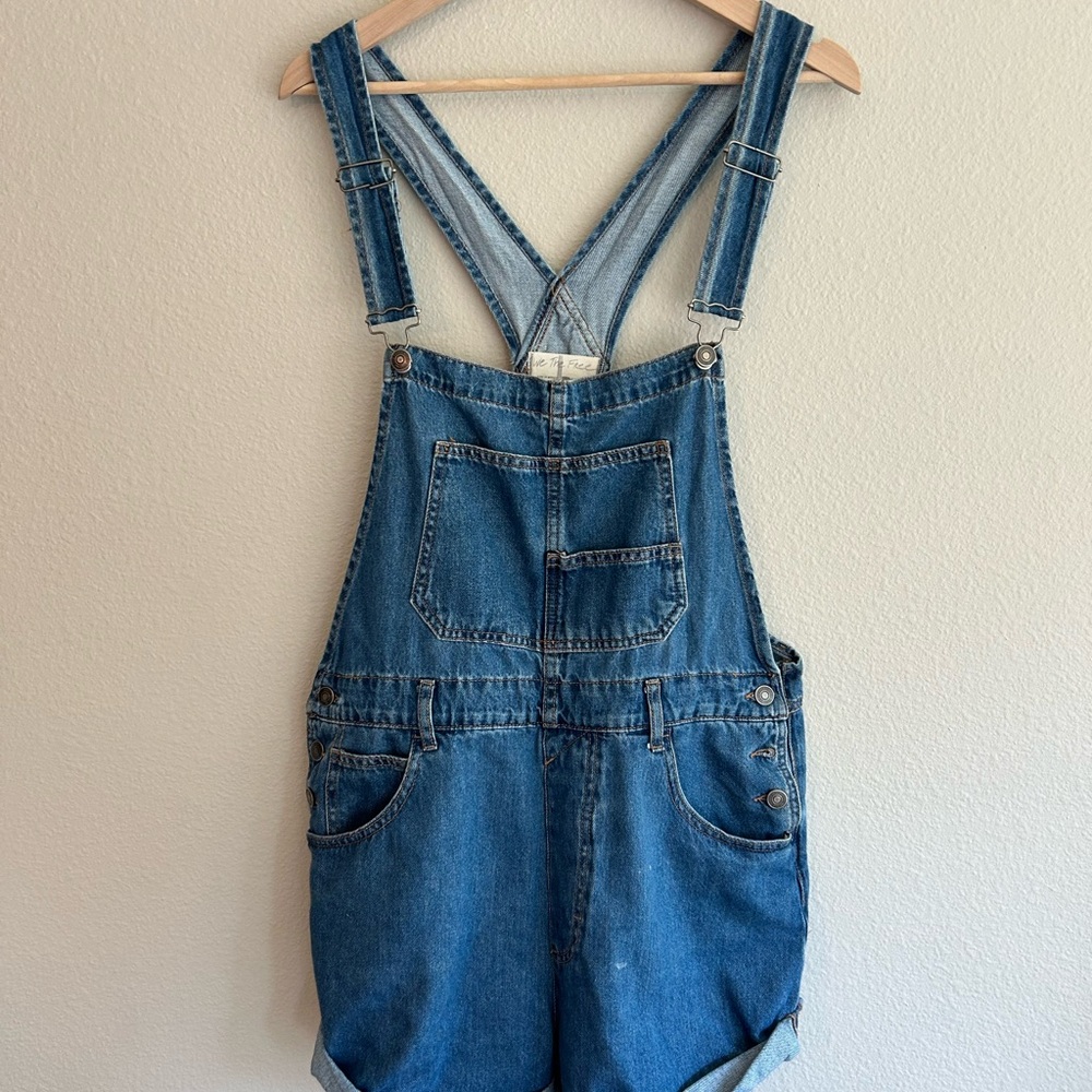 We The Free Ziggy Blue Denim Shortalls